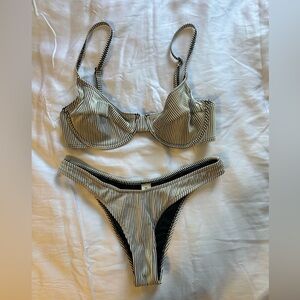 Zulu & Zephyr Striped Bikini